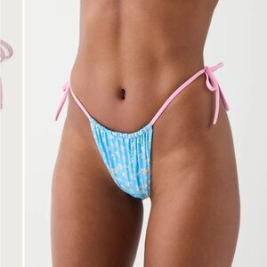 frankie’s bikinis Tia Skimpy Floral Bikini Bottom small